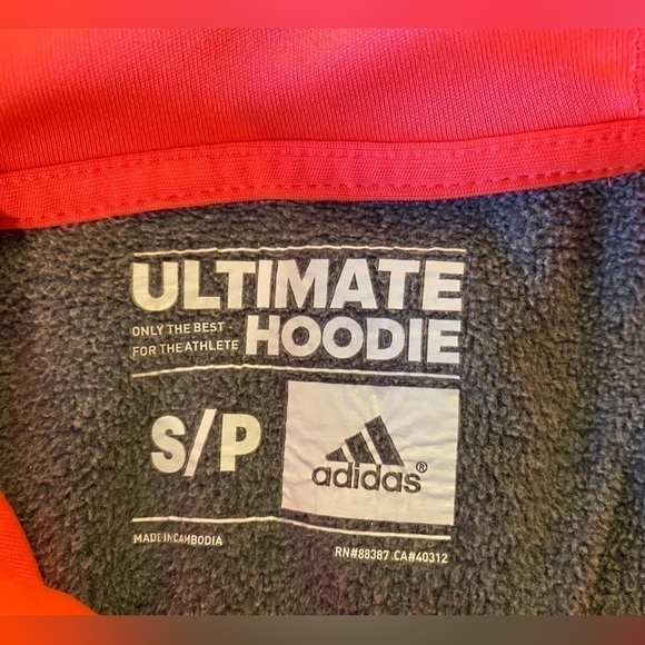 Adidas Climawarm Ultimate Hoodie Medium Heathered Gray Ladies  Sm - Picture 4 of 11